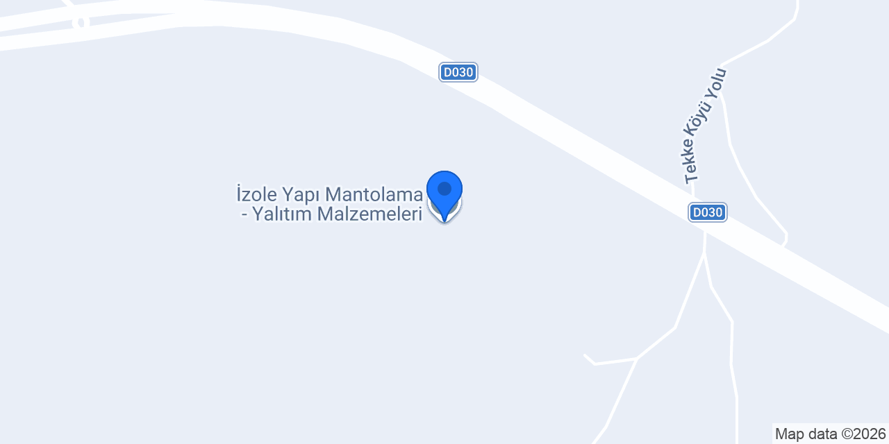 İzole Yapı Mantolama - Yalıtım Malzemeleri konumu