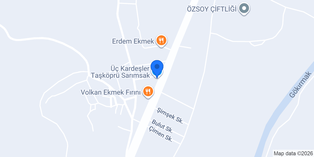 Üç Kardeşler Taşköprü Sarımsak konumu