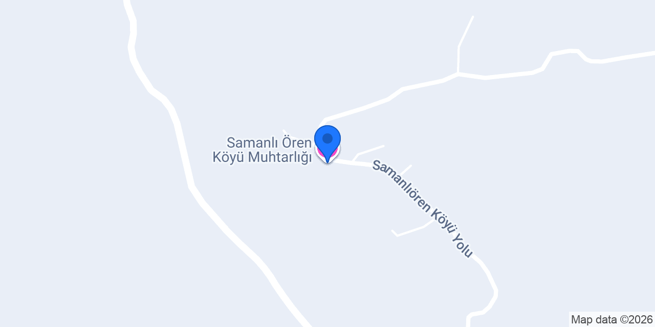 Samanlı Ören Köyü Muhtarlığı konumu