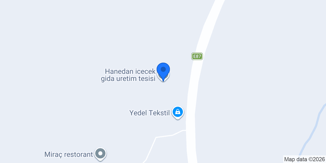 Hanedan icecek gida uretim tesisi konumu