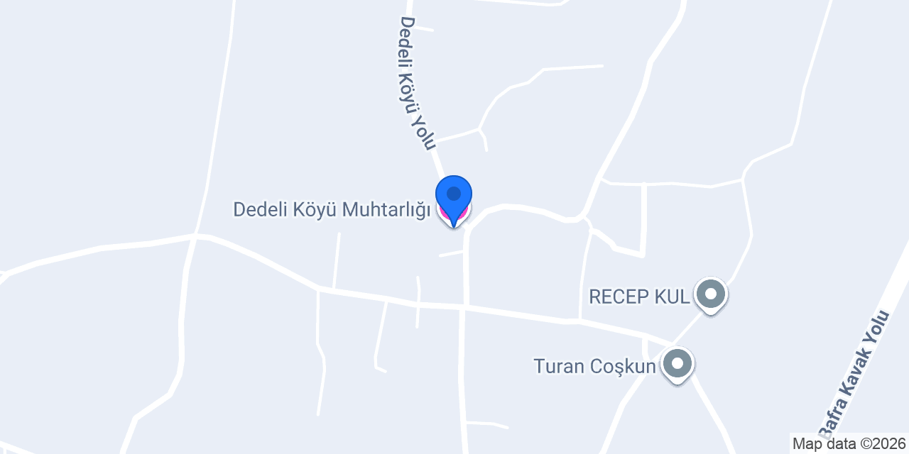 Dedeli Köyü Muhtarlığı konumu