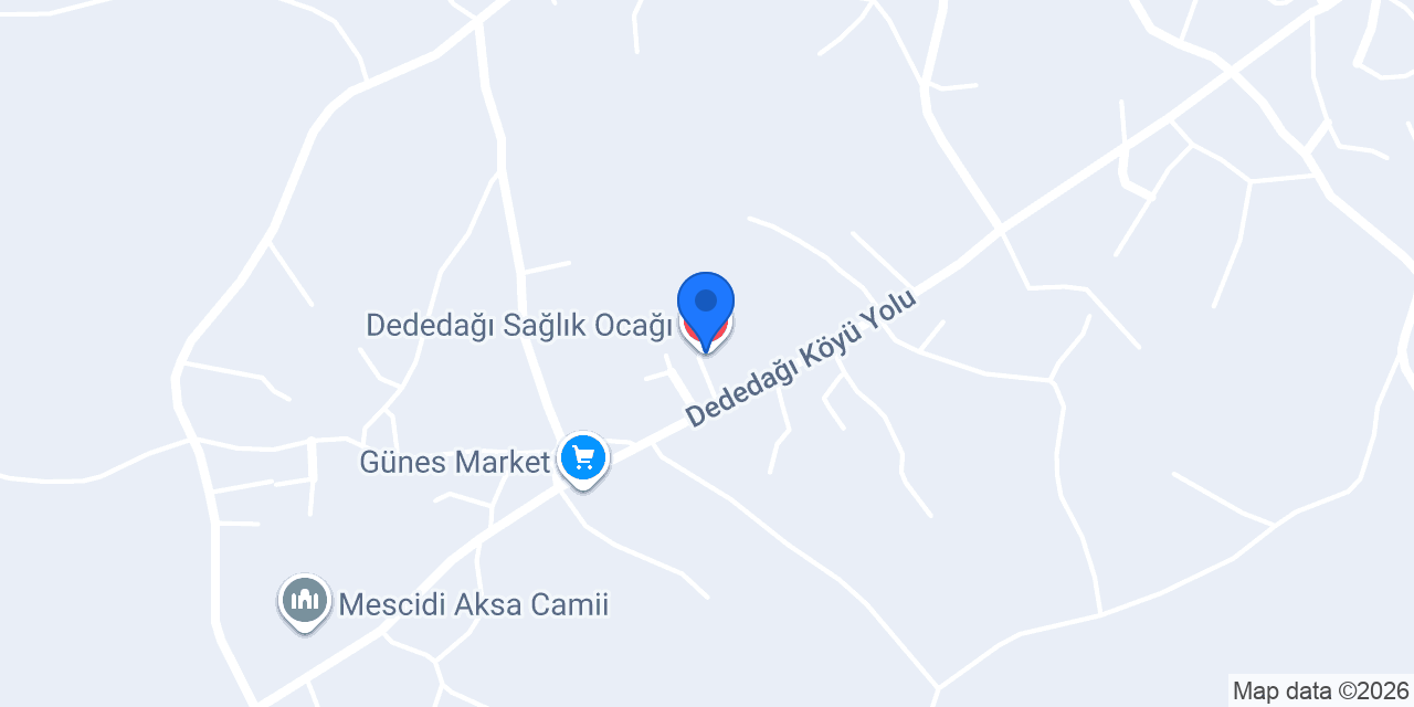 Dededağı Sağlık Ocağı konumu