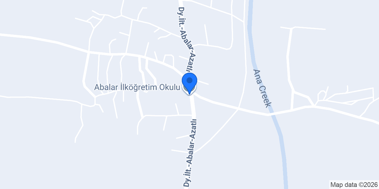 Abalar İlköğretim Okulu konumu