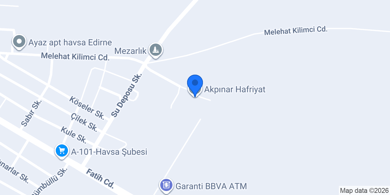 Akpınar Hafriyat konumu