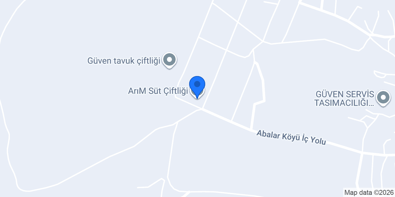 ArıM Süt Çiftliği konumu