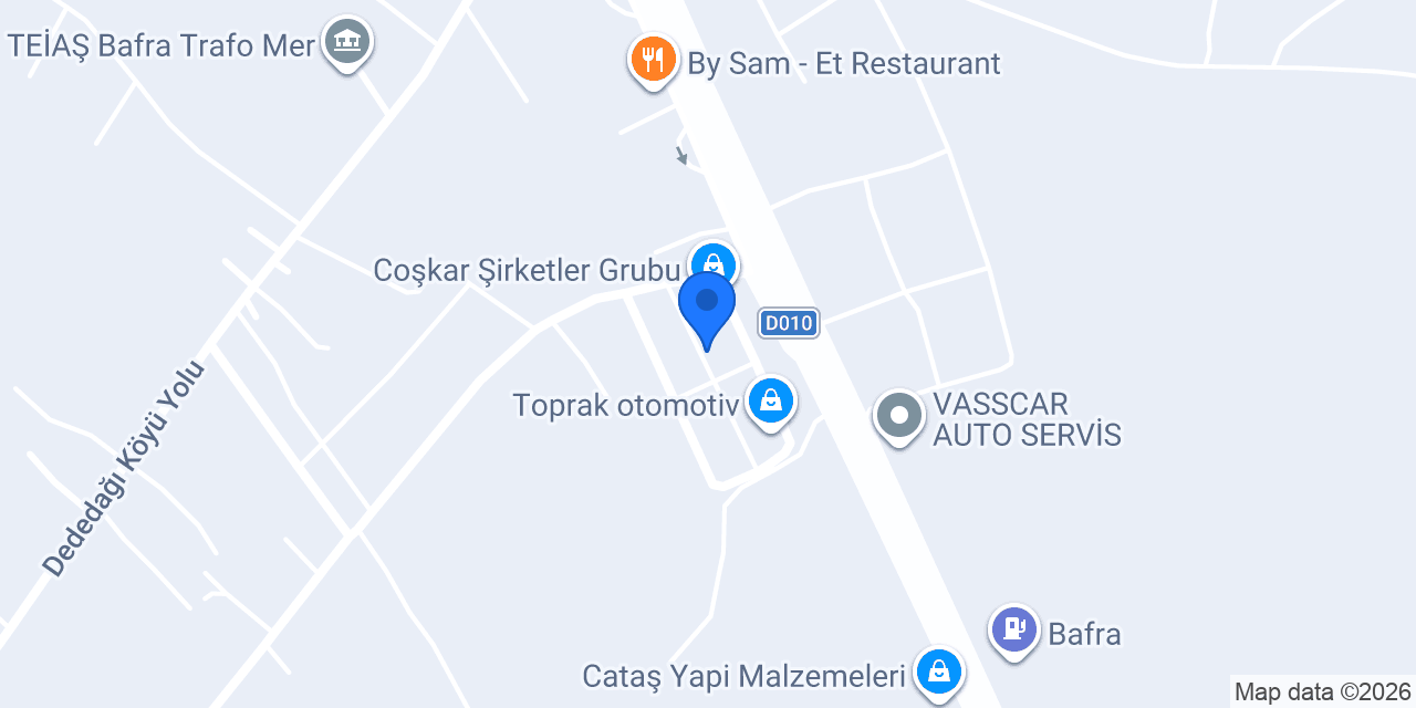 Kılıç Otomotiv konumu