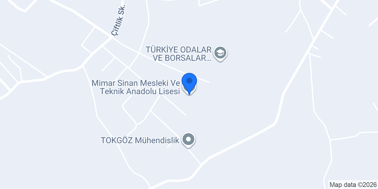 Mimar Sinan Mesleki Ve Teknik Anadolu Lisesi konumu