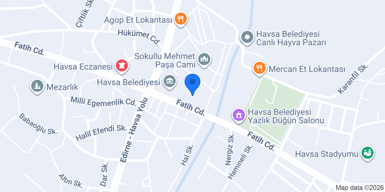 Havsa Taksi Şevket konumu