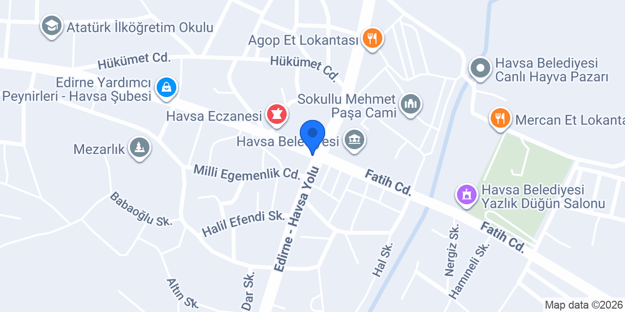 Akıncı Eczanesi konumu