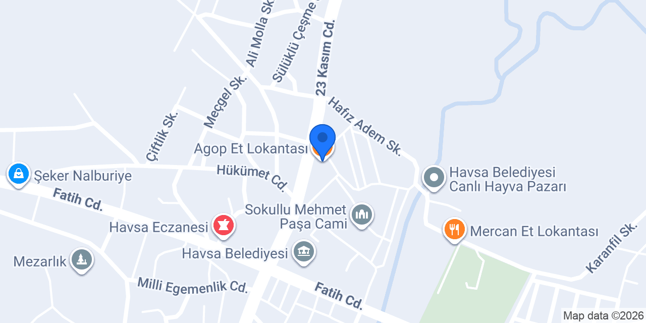 Agop Et Lokantası konumu