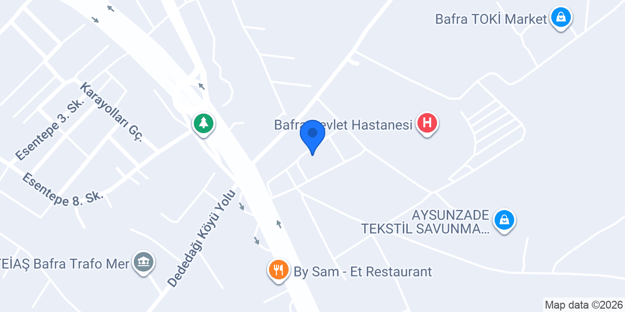 Şifa Eczanesi bafra konumu