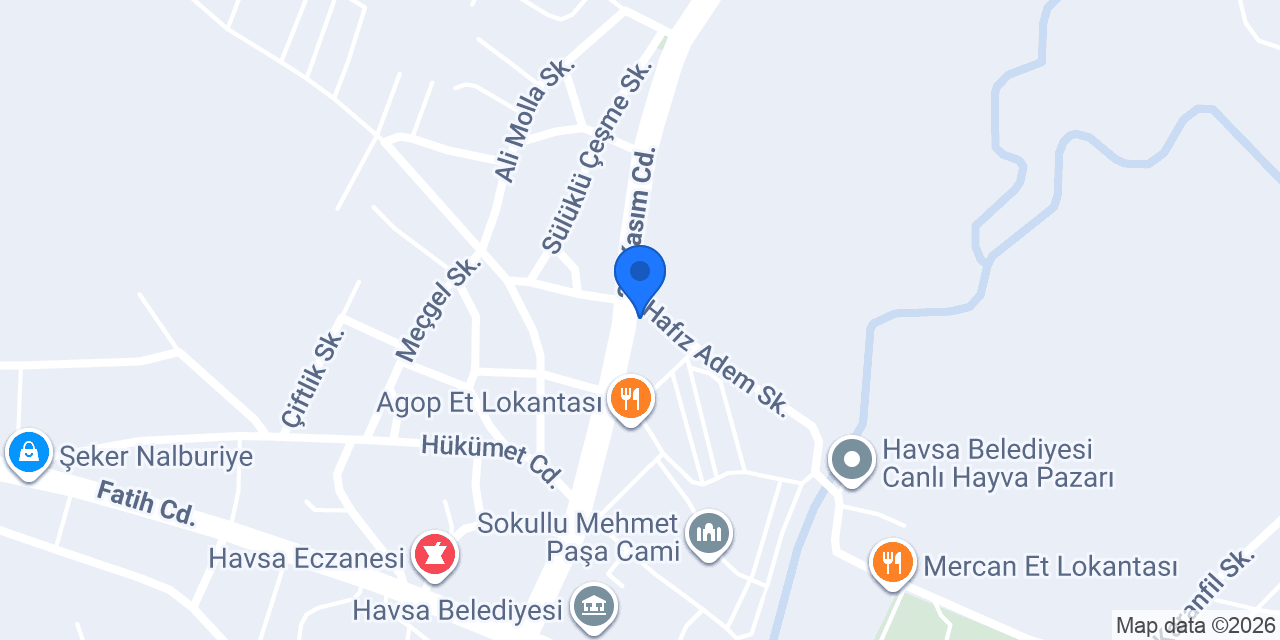 Havsa İlçe Müftülüğü konumu