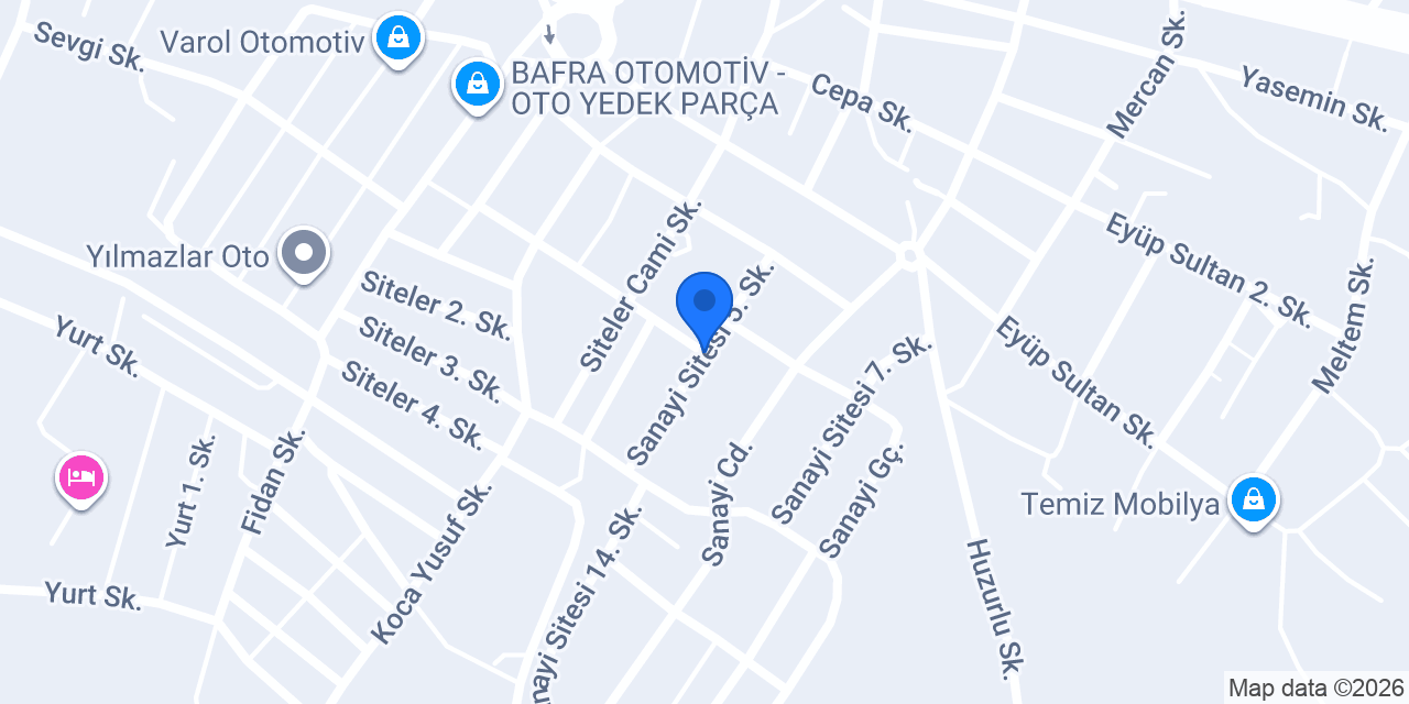 Yaşar Oto Servis konumu