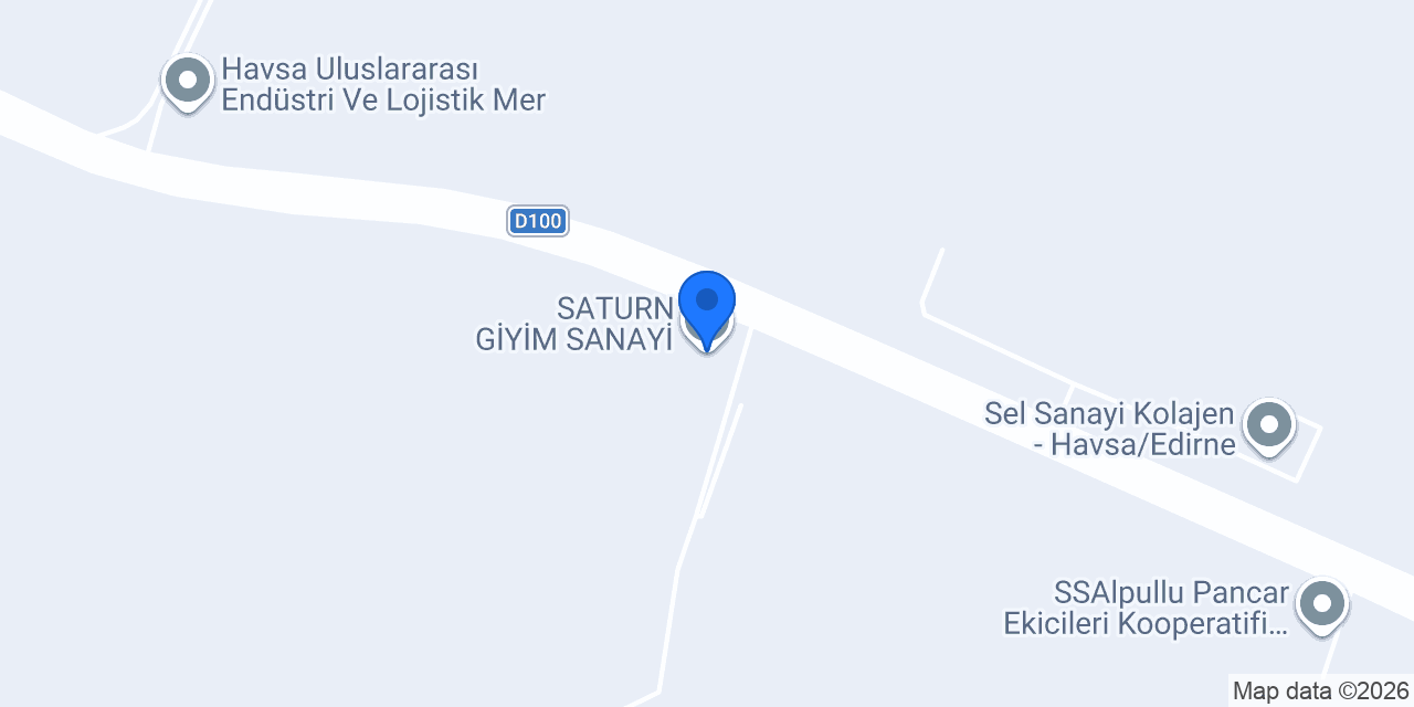 SATURN GİYİM SANAYİ konumu