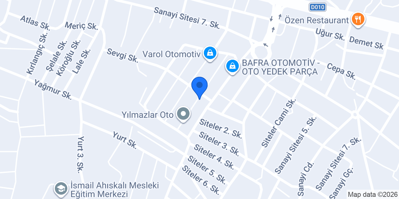 Sezer Oto tamır konumu