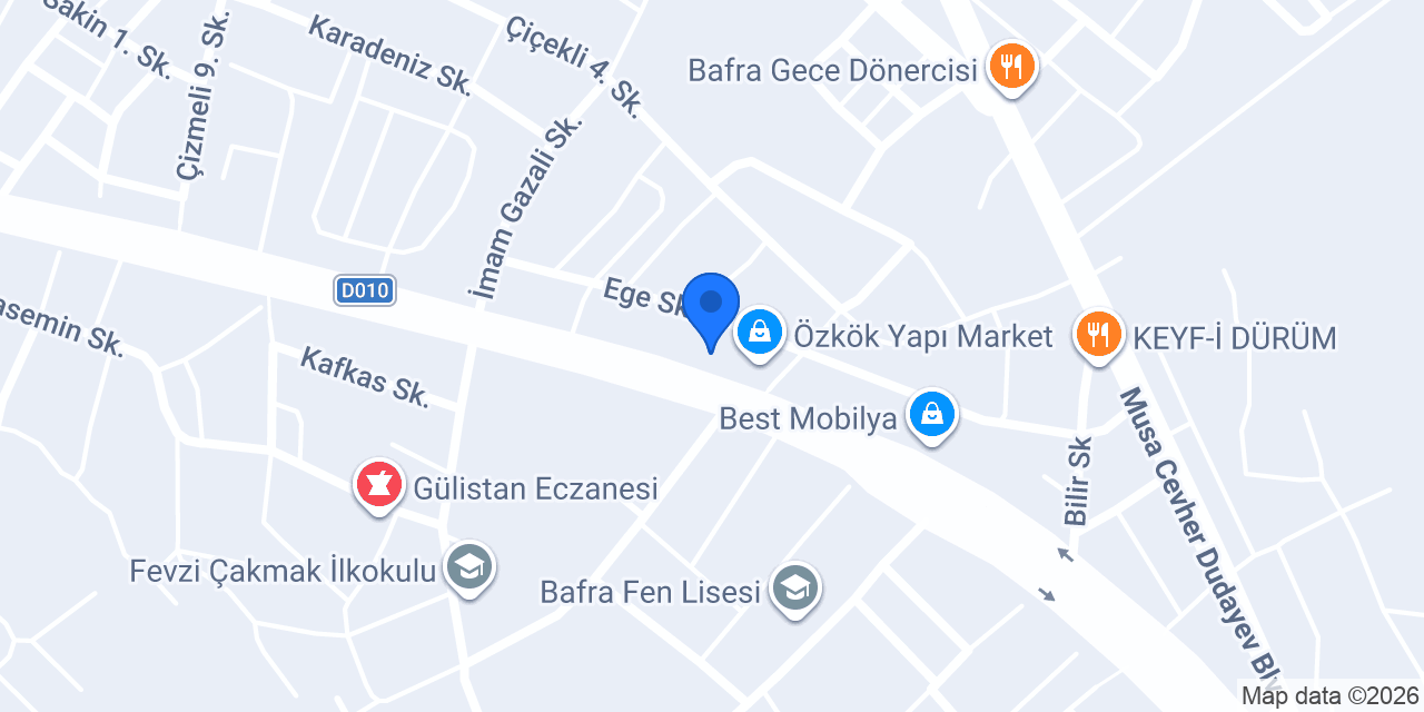OSMANLI YAPI Dekorasyon konumu