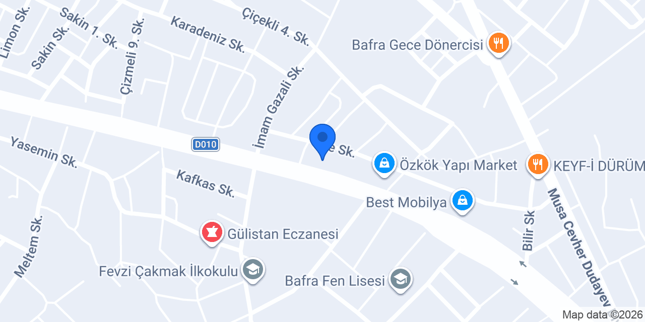 Bafra Yapı Market Bien konumu