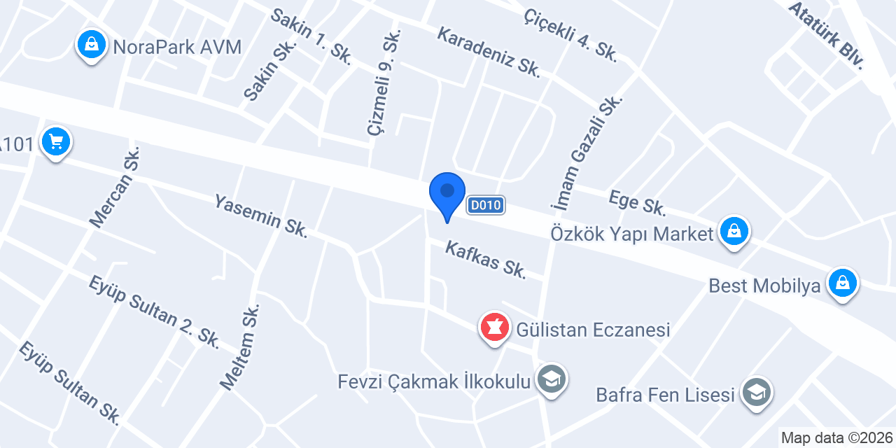 Taksi Bafra konumu