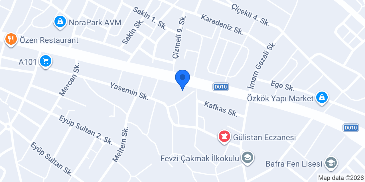 YAZICI GARAGE konumu