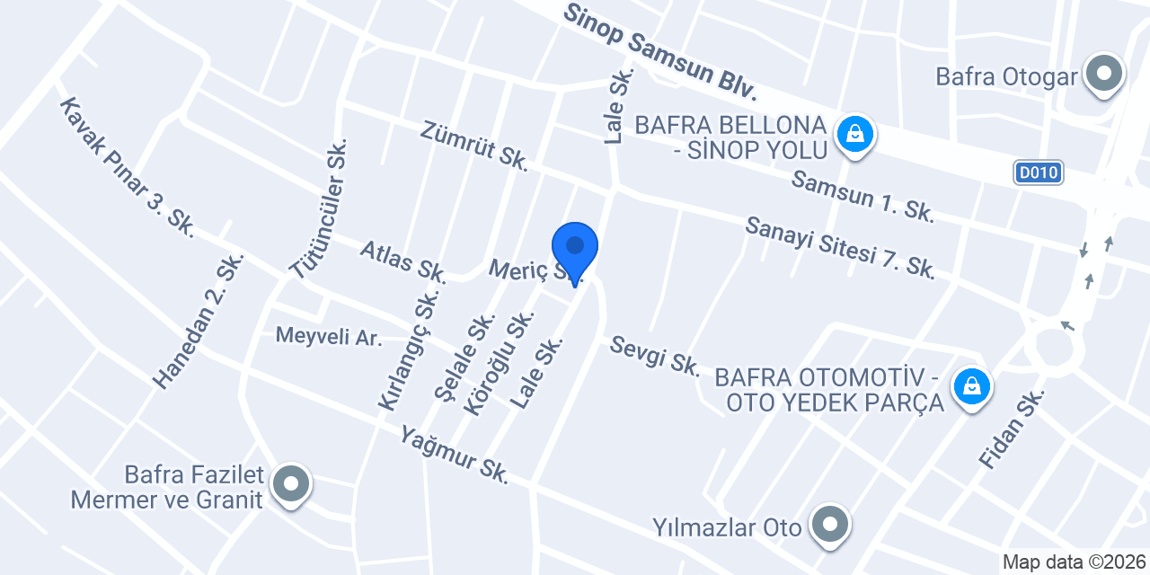 Kurtoğlu Oto konumu