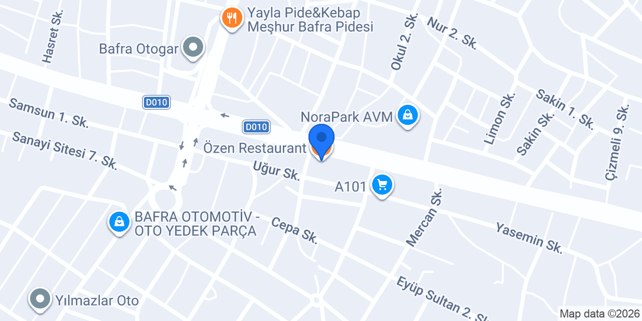 Özen Restaurant konumu