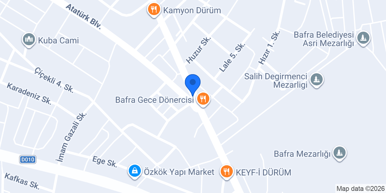 Bafra Trans konumu
