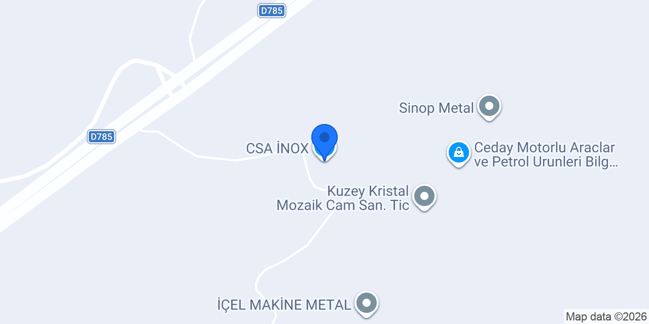CSA İNOX konumu