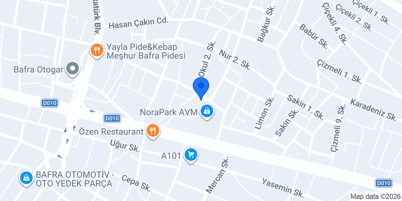 Bafra Elit Ayakkabı konumu
