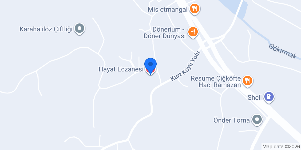 Hayat Eczanesi konumu