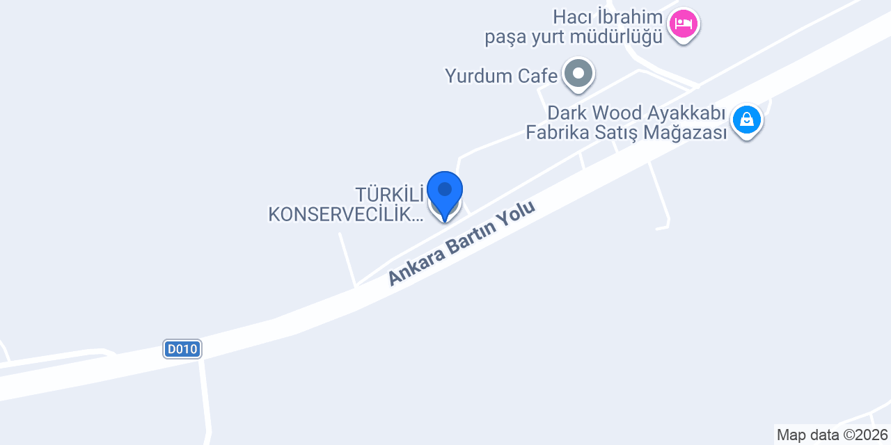TÜRKİLİ KONSERVECİLİK SANAYİ VE TİCARET A.Ş. konumu