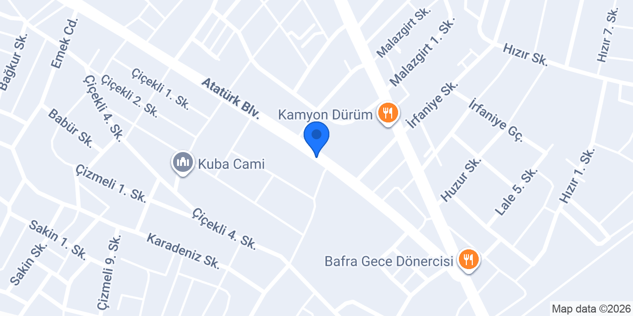Güzel Manav Bafra konumu