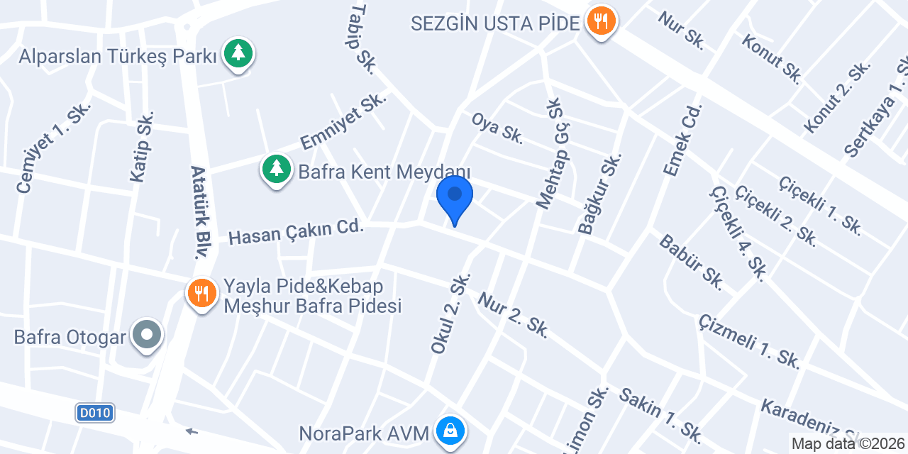 Bafra Balık Av Market Balıkekibi konumu