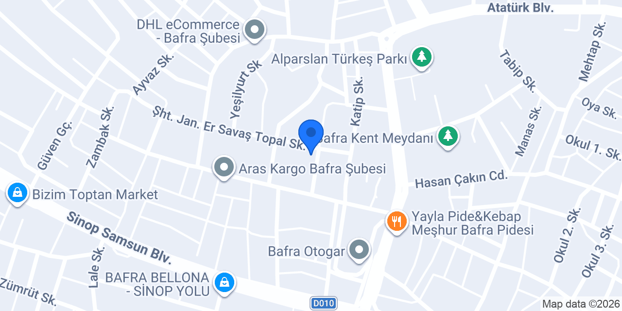 BAFRA İPEK HALI YIKAMA konumu