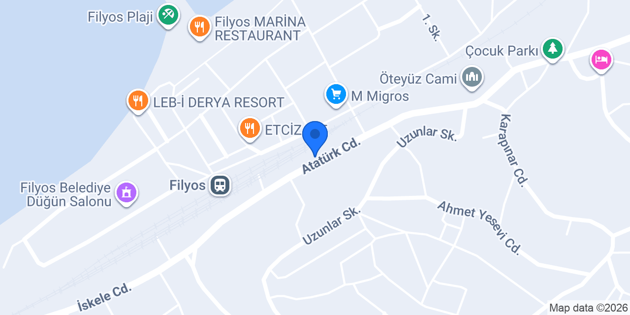 Filyos Çiçekçilik konumu