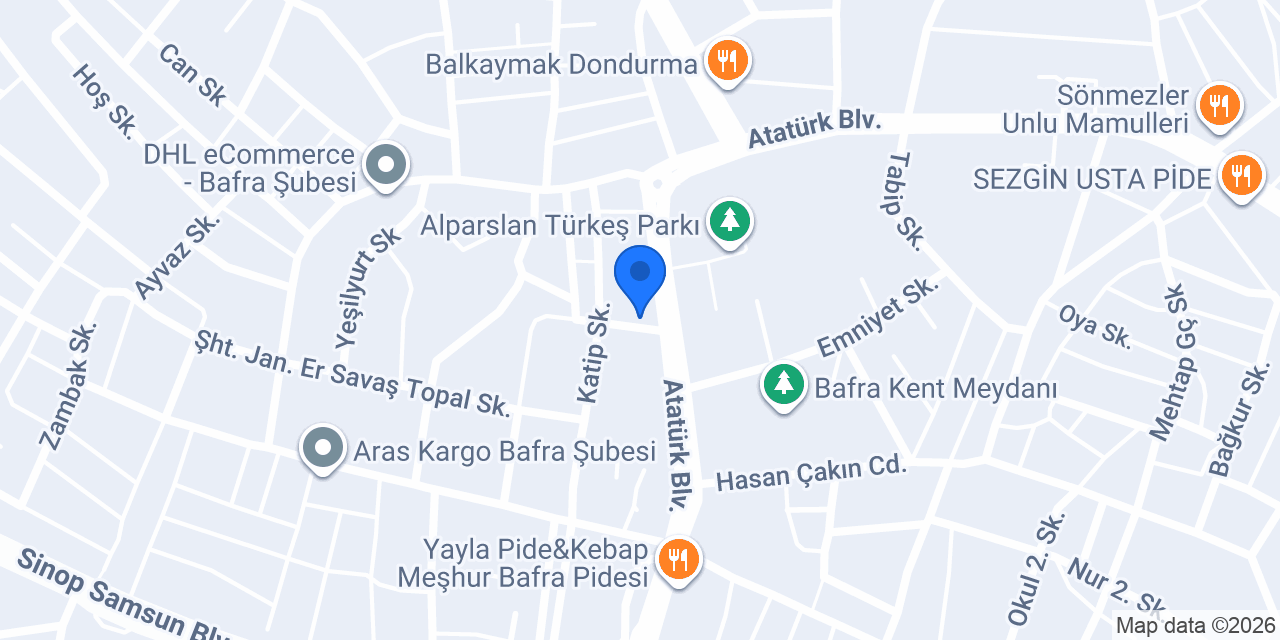 Estemed Bafra konumu