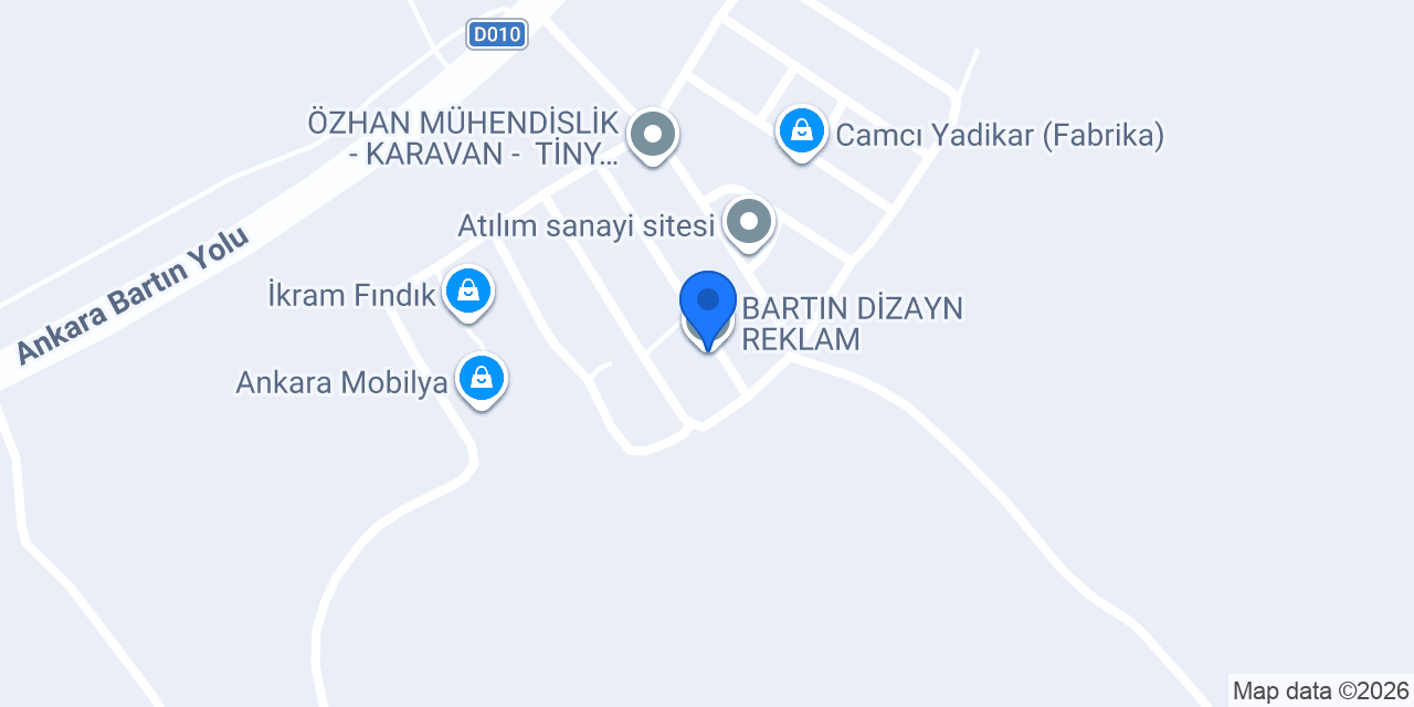 BARTIN DİZAYN REKLAM konumu