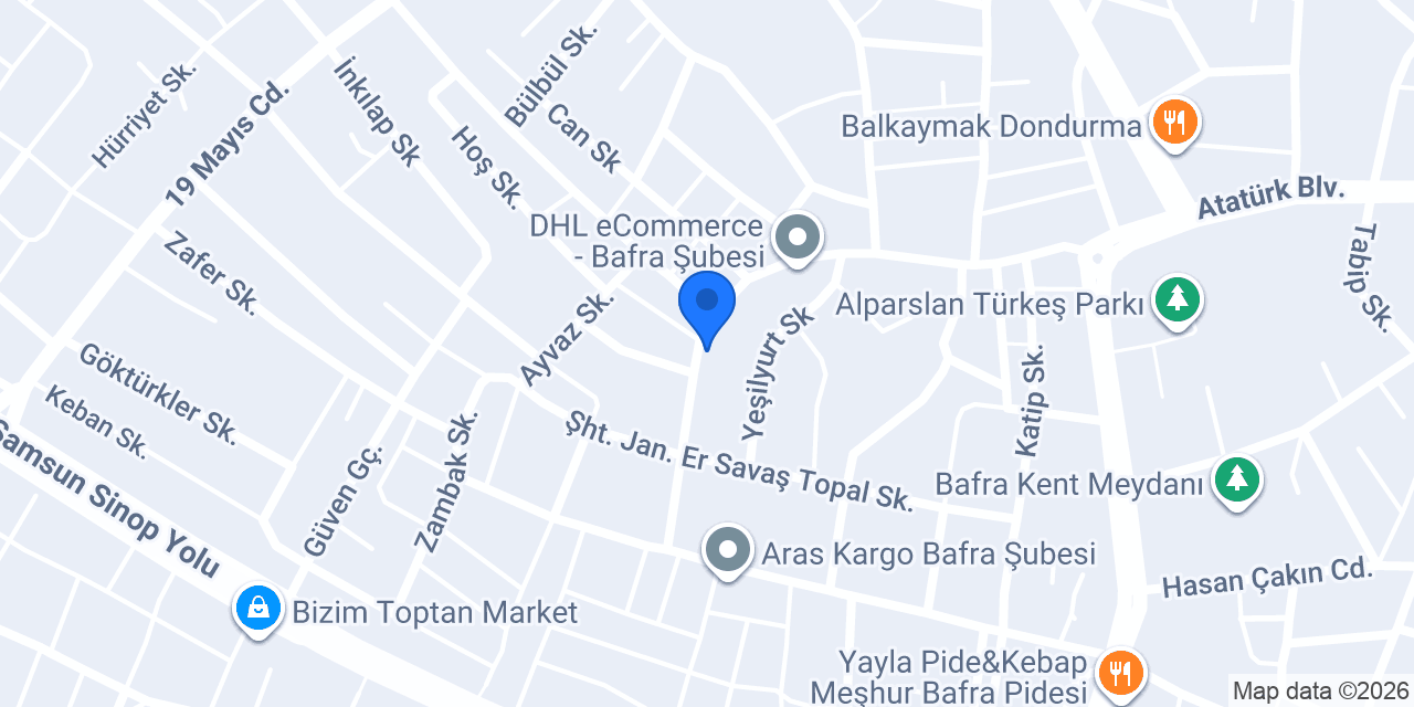 BAFRA TEKNİK SERVİS EMRAH ÇİL konumu