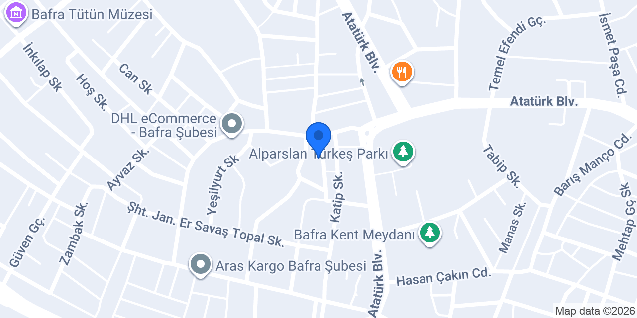 Tesko Mühendislik Bafra konumu
