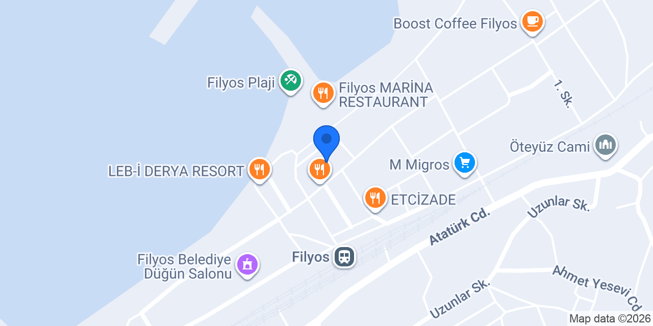 Deniz Kızı Cafe & Restaurant konumu