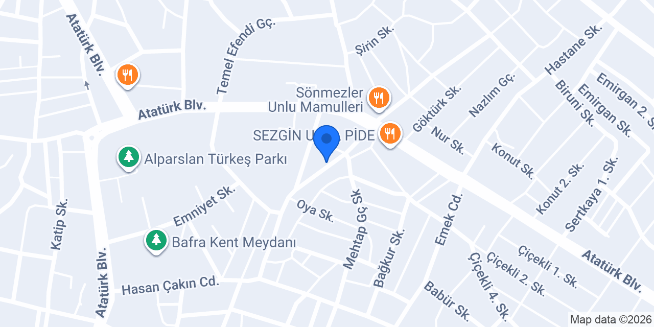 Bafra Bulutoglu Nakliyat konumu