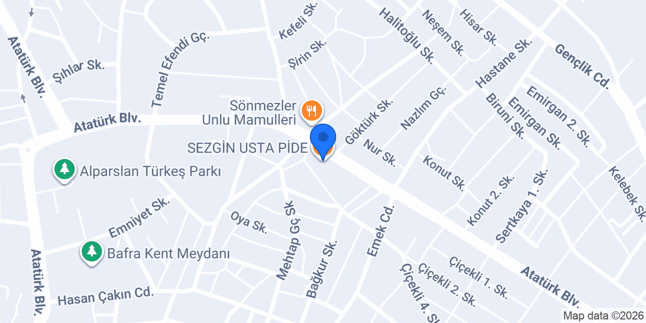 SEZGİN USTA PİDE konumu