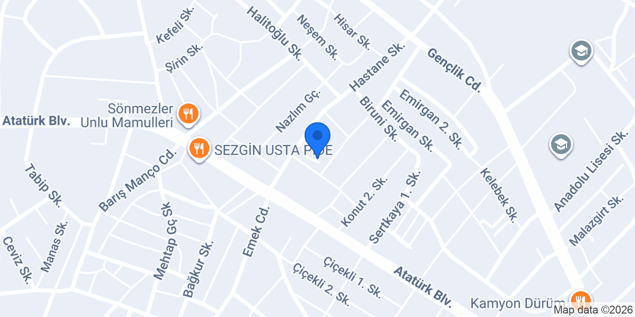 Uzm. Dr. Hayriye Çete Kök konumu