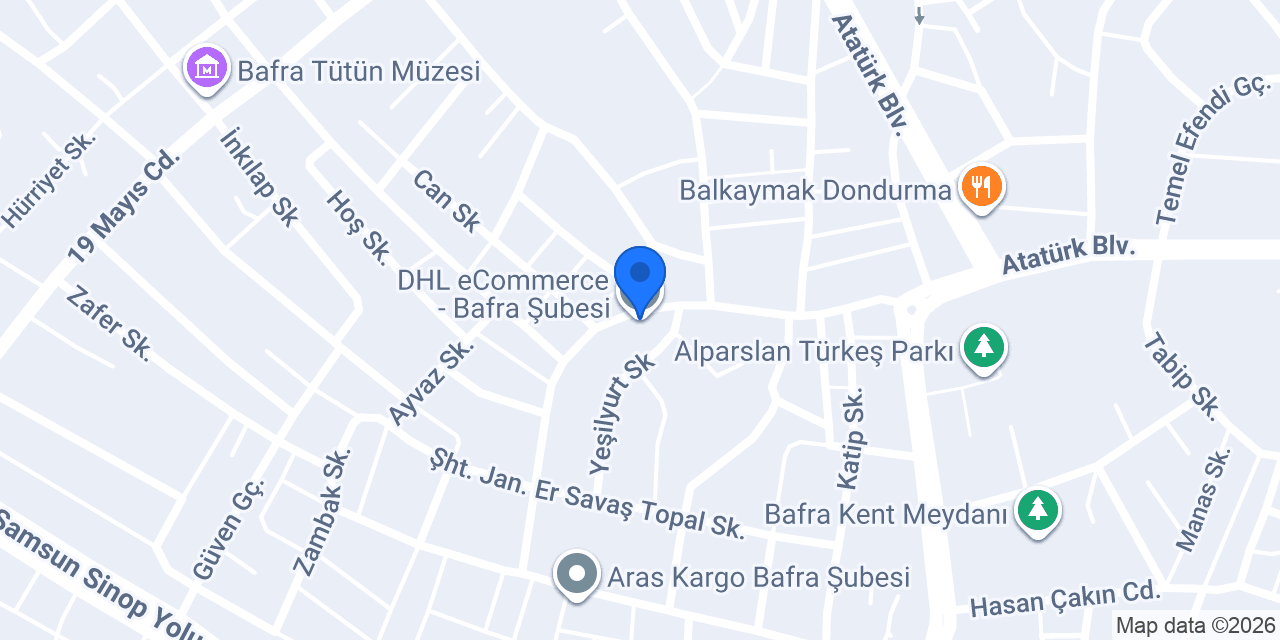 DHL eCommerce - Bafra Şubesi konumu