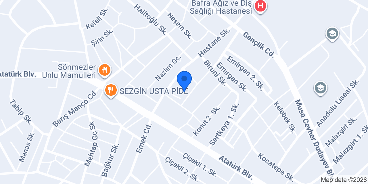 Medibafra Hastanesi konumu