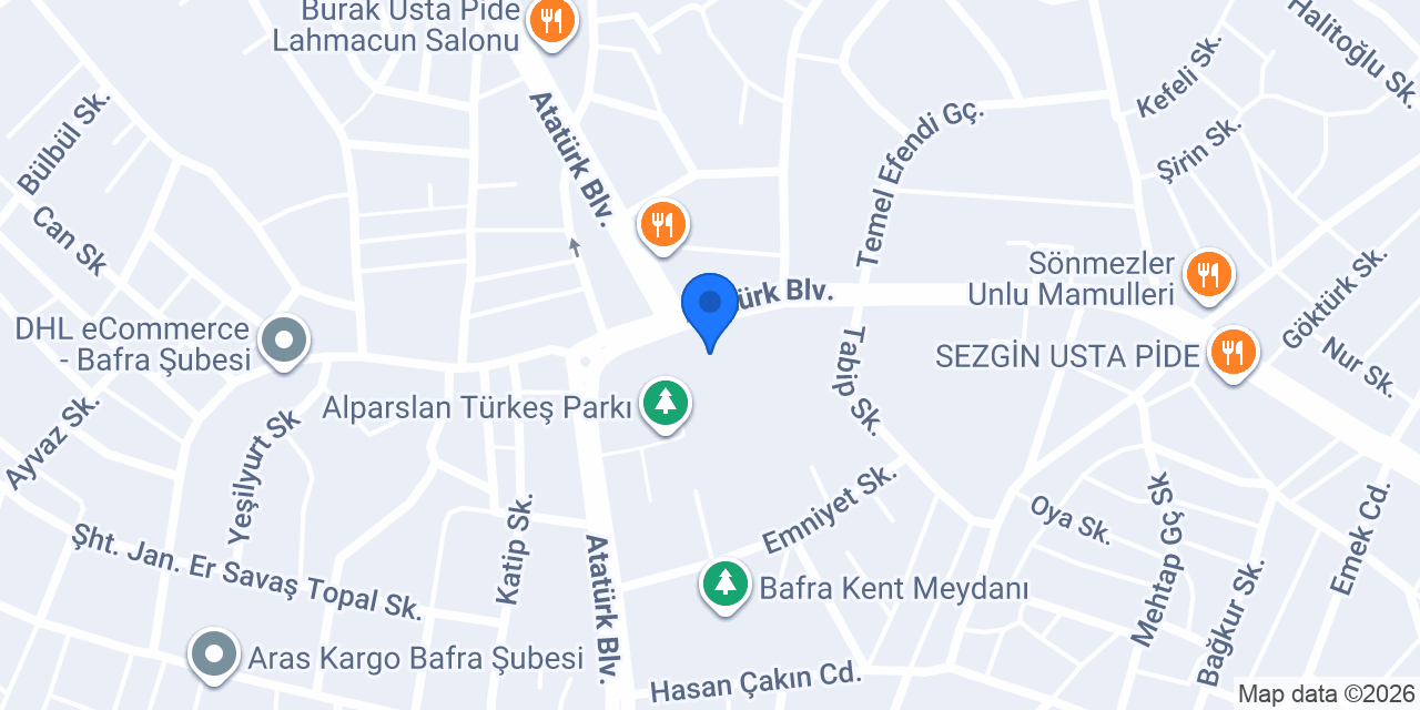 GSB BAFRA GENÇLİK MERKEZİ konumu
