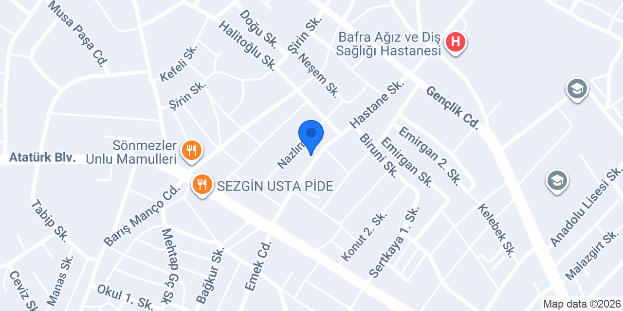 Bafra Eczanesi konumu