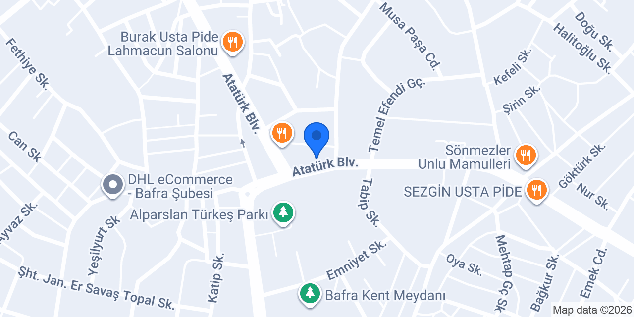 Bafra Öz Diyarbakır Sofrası konumu