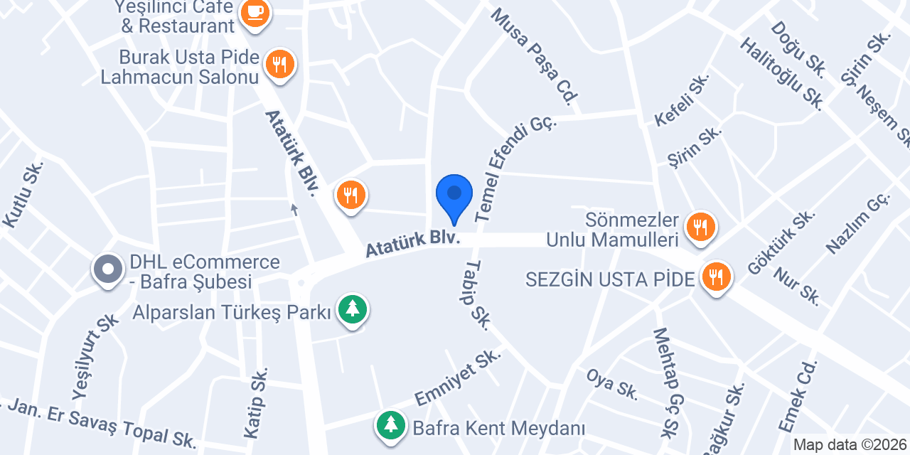 Özçelik Mobilya Caretta konumu