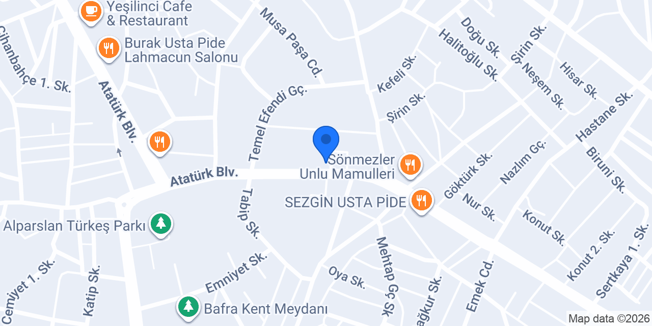 Çilek Odası | Bafra konumu