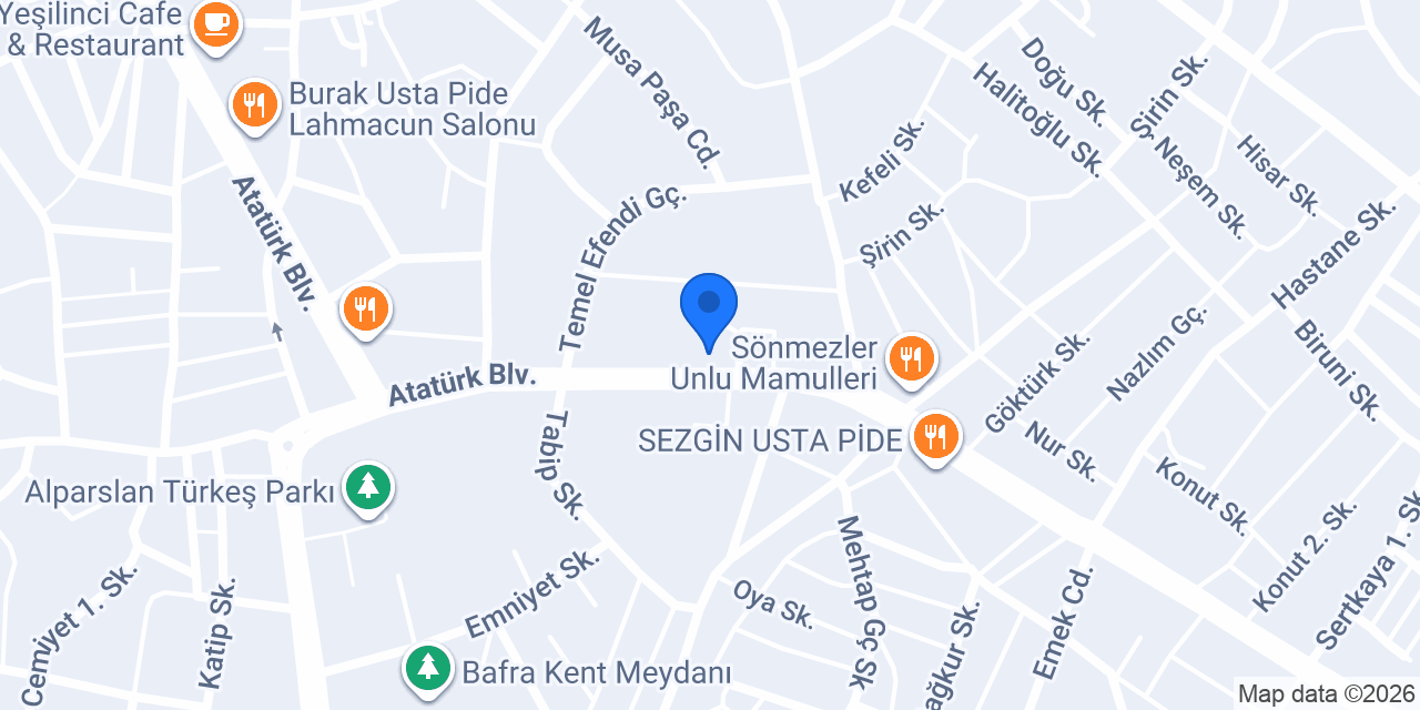 BAFRA BELLONA - BULVAR MAĞAZA konumu